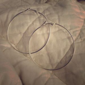 Sterling silver hoop earrings