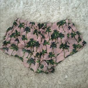 ❌SOLD❌ Pink Palm tree shorts