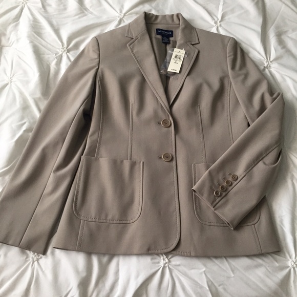 Ann Taylor Tan Blazer NWT