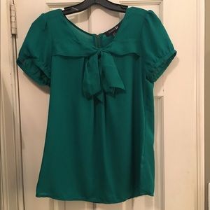 Green blouse