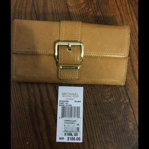 Michael Kors camel wallet