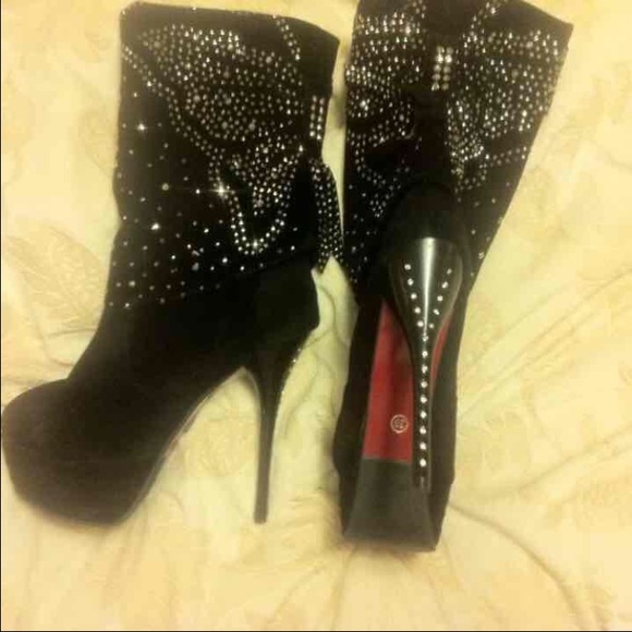 Rhinestone Boots