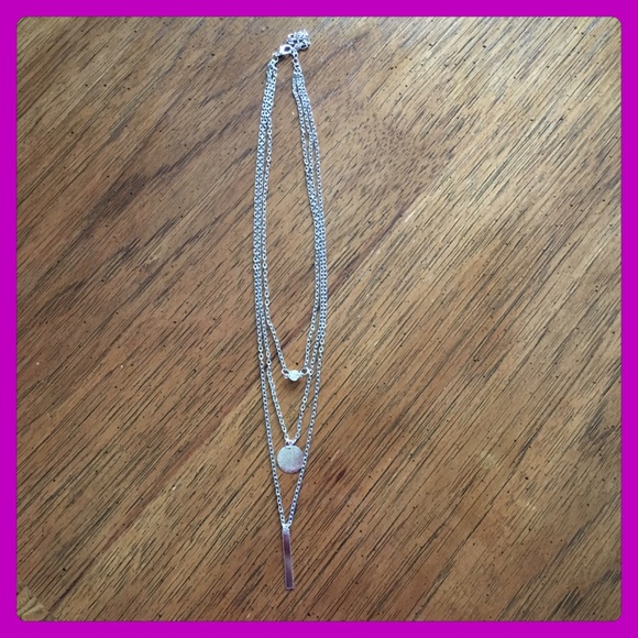 🎉HP 11/6/16🎉 Crystal Bar, Silver Coin, Necklace - Picture 3 of 4