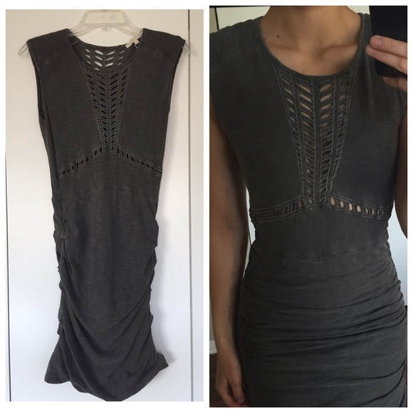🎉HP🎉 NWOT Maje Grey Cut Out Dress - Picture 2 of 4