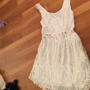 White lace dress