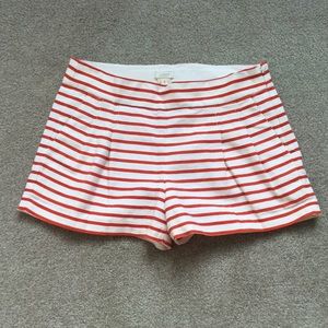 J. Crew Pleated Striped Short