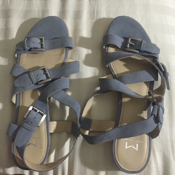 Blue beach style sandels