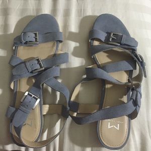 Blue beach style sandels