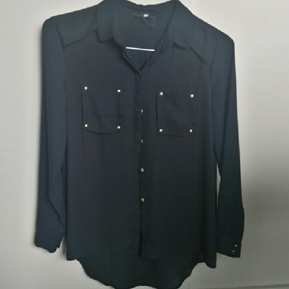 Free with purchase H&M high low blouse size 4
