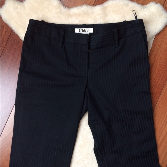 Chloe Pants - Chloe Pinstripe Pants Size 26