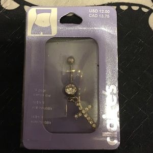 Cute cross belly button ring
