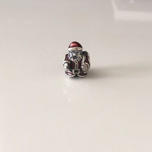 Authentic Pandora Cham! St. Nick, Red Enamel