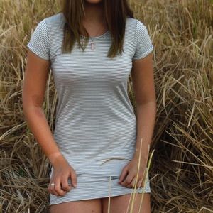 Gray/white Tshirt dress ✨ NEW