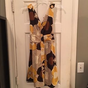 Retro print sundress