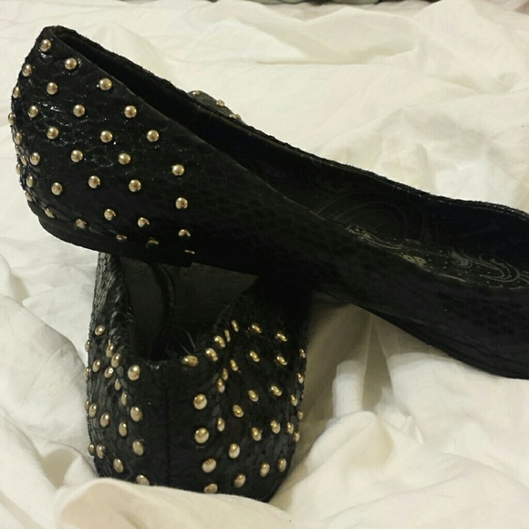 **SALE** Dollhouse Isabella Studded Flats - Picture 3 of 4