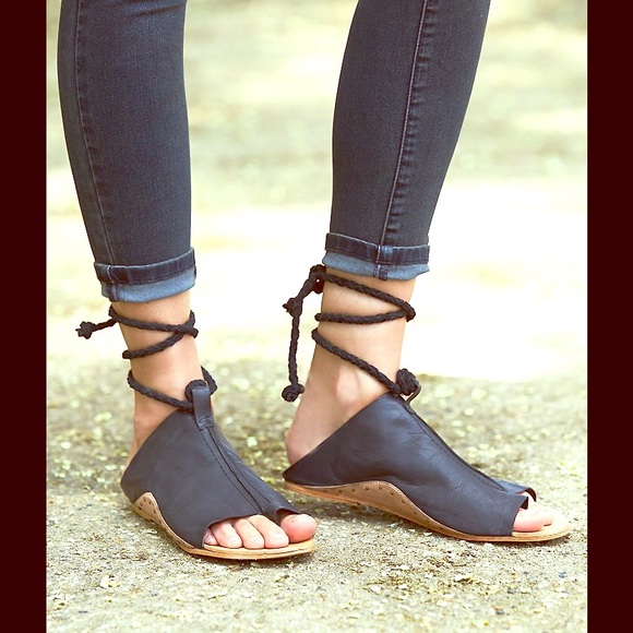 Free People ankle wrap sandals "Cherry Valley"