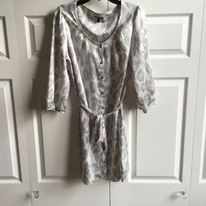 Express Gray Printed Dress