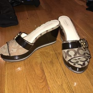 New coach heeled sandals