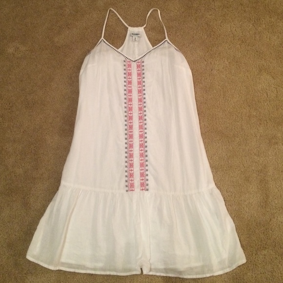 White old navy baby doll dress