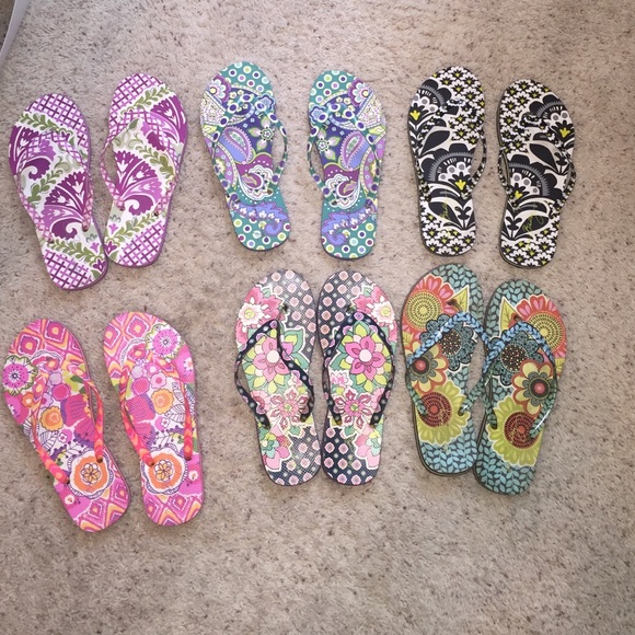 Vera Bradley Flip Flops in various patterns!