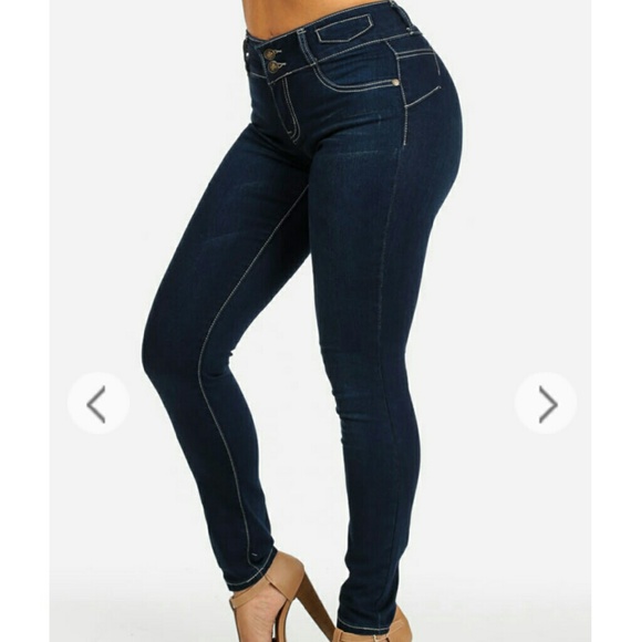 High Waisted Skinny Jeans - Picture 1 of 4