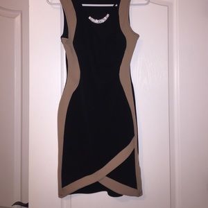 Two tone body con dress