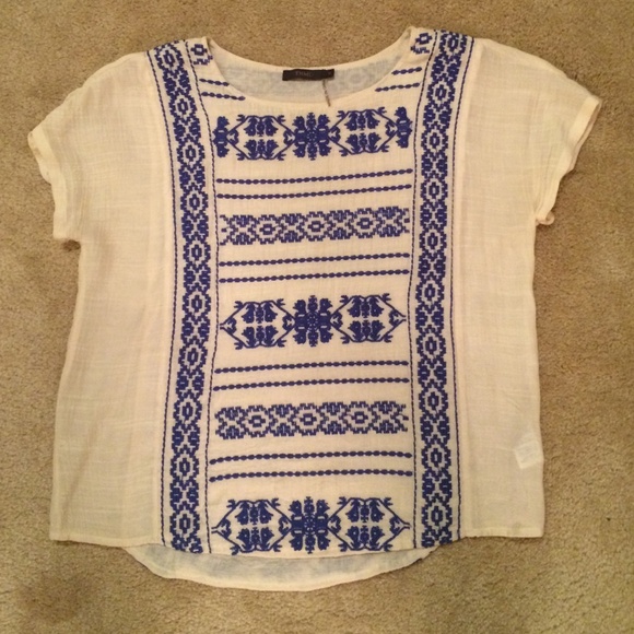 Embroidered top
