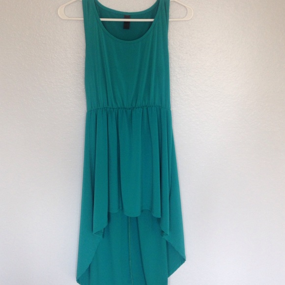 Turquoise high-low Dress