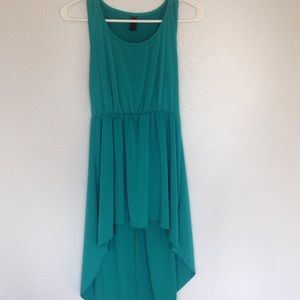 Turquoise high-low Dress