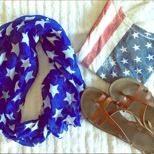 🇺🇸թɑեɾíօեíϲ🇺🇸 blue & white star scarf/sash