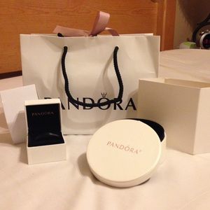 Pandora bracelet box and charm box with bag