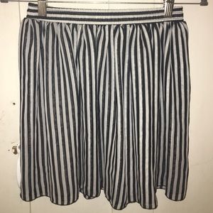 American Apparel Striped Chiffon Skirt