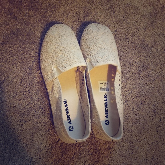 Brand New Cream Crochet Shoes