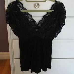 Babydoll lace top