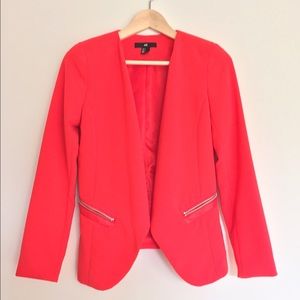 Tropical orange blazer