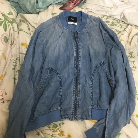 BDG Jackets & Blazers - Denim Baseball Jacket