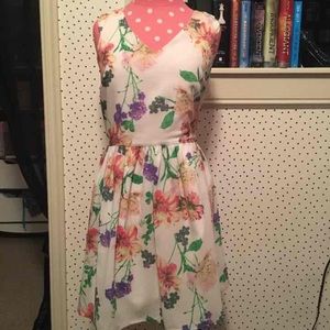 Floral razor back dress