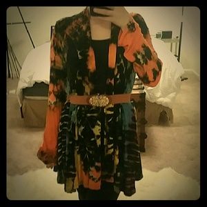 Sacred threads tie dye cardigan