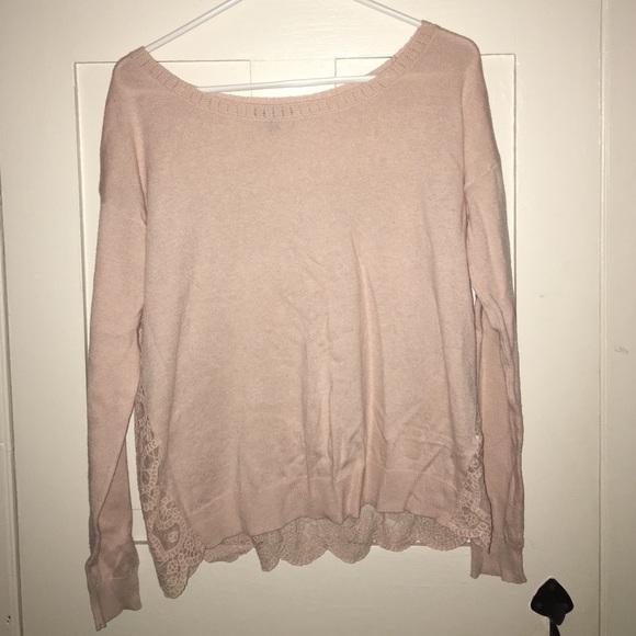 Pink Lace American Eagle Sweater