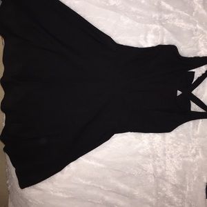 Brand new Lulu's black a line mini dress