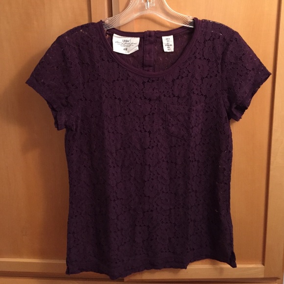 Adorable Purple Lace Top