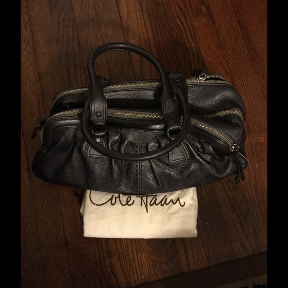 Cole Hahn charcoal grey bag