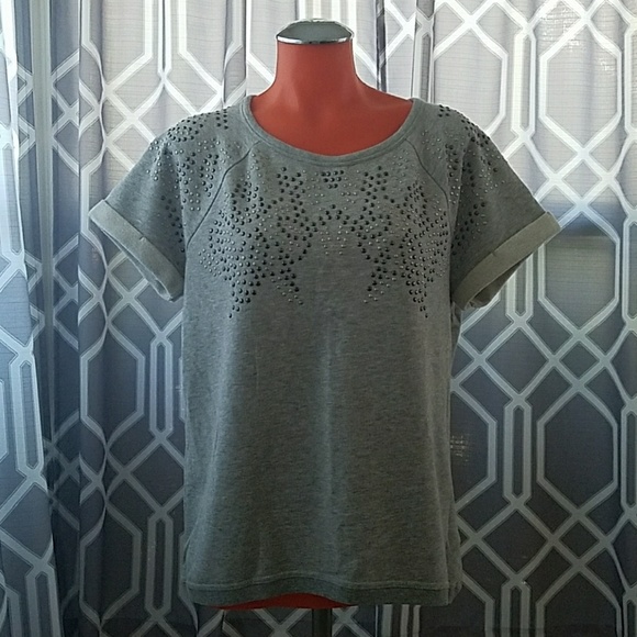 Apt. 9 Tops - Thin short sleeve sweatshirt