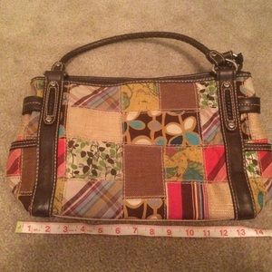 Fossil patchwork shoulder bag excellent condition