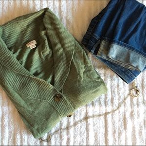 Beautiful olive green cardigan