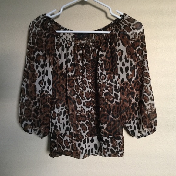 Leopard print blouse