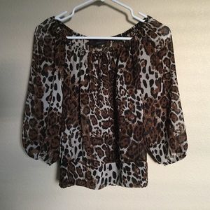 Leopard print blouse