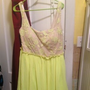 Yellow formal dress