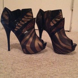 Qupid Luxe Saint Stiletto Ankle Booties