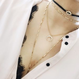 New✨Evil eye wrap around suede choker